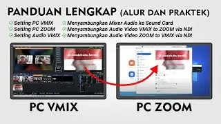 Cara Menyambungkan Laptop VMIX ke Laptop Zoom Meeting - Setting Audio Zoom VMIX, NDI, Mixer Audio