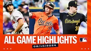 Highlights from ALL games on 8/10! (Matt Olsons 250th HR, Os first to 70 wins AND MORE!)