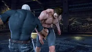 Tekken 7 Shaheen got gut punch and electric shock male ryona/gyaku ryona