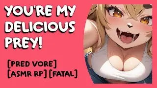 Swallowed by a Lion Girl! [F4A] [Vore ASMR] [Pred] [Giantess] [Licking] [Digestion]