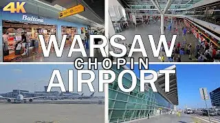 WARSAW CHOPIN AIRPORT - POLAND 2024 4K