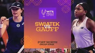 Iga Swiatek vs. Coco Gauff | 2022 WTA Finals Group Stage | Match Highlights