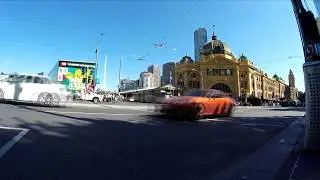 Timelapse - Melbourne, Australia - Intersection corner of King and La Trobe streets