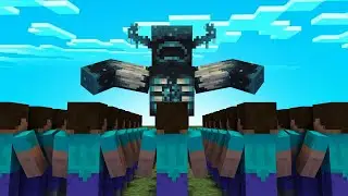 100 Players Vs Warden !! (Minecraft Hindi)