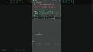 Find the Frequency of Characters in a String in Python 
