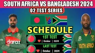 South Africa VS Bangladesh Big Series Full Schedule 2024 || SA VS BAN 2024 || Cricket Update