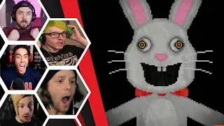 Let's Players Reaction To The Mr.Hopps Jumpscares & Scary Moments | Mr. Hopp's Playhouse