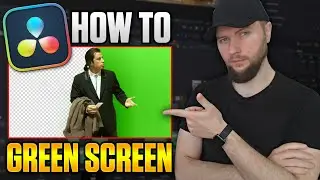 How To REMOVE Green Screen in DaVinci Resolve