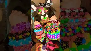 hobby maxxing 😎 #art #therian #furry #kandi #sewing #hobby #funny