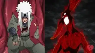 Naruto le rompe las costillas a Jiraiya| Naruto se transforma en el kyubi 4 colas| Sub Español