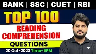 SBI PO 2023 | SBI PO English | 100 Reading Comprehension Questions | English for SBI PO | Vishal Sir