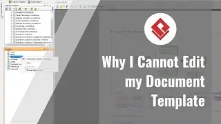 Why I Cannot Edit my Document Template
