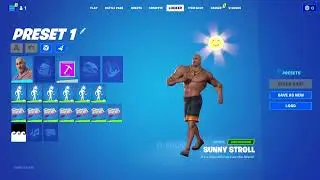 Fortnite Sunny Stroll Emote BUT Every Second is a different Summer Character..(100% Sync)