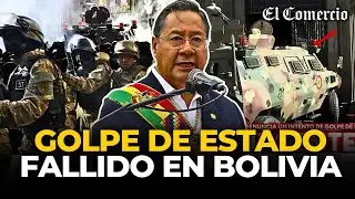 INTENTO DE GOLPE DE ESTADO EN BOLIVIA: MILITARES irrumpieron en PALACIO DE GOBIERNO con TANQUES