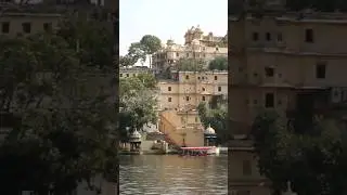 Boating around the beautiful Lake Pichola!! Full 4K Video in Link #shorts #picholalake #travel