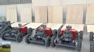 radio controlled tracked lawn mower trimmer made by Vigorun Tech, Vigorun wireless weeding machine