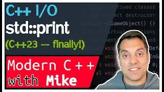 std::print - Print formatted text!(C++23) - C++ I/O | Modern Cpp Series Ep. 190