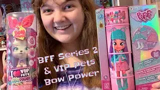 NEW Cry Babies SERIES 2 BFF Lala Doll & VIP Pets Bow Power by IMC Toys