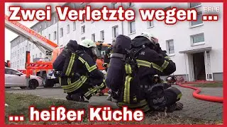 🚒FEUERWEHR löscht Küchenbrand in Leipzig-Grünau🔥Eine Bewohnerin kommt ins KRANKENHAUS🚑