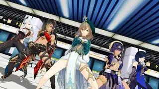 Queen Lisa Gentleman Dance - Genshin Impact [ MMD ]