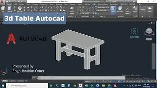 How to create 3d table in autocad-3d Table Autocad-Sketch a 3d table in autocad-CADable-Autocad 3d