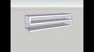 TV table modeling in Sketchup