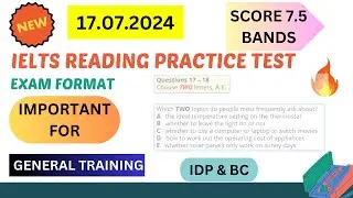 ielts general reading practice test 2024 with answers | 17.07.2024