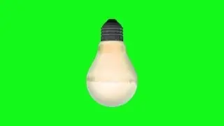 light bulb   off on off on ..... - green screen effect