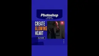 Create Glowing Love Heart Effect In Photoshop | Photoshop Tutorials | Youtube Shorts 