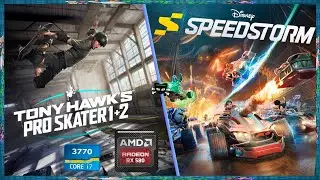 RX 580 8GB 2048SP + i7- 3770  Tony Hawks Pro 1 e 2  Disney SpeedStorm