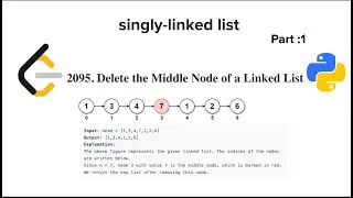 Delete Middle Node | Linked List | LeetCode | Data Structure | Python