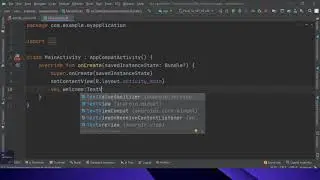 textview in android studio kotlin and set text value programaticaly