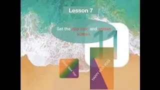 iOS Tutorial 7 : Demo for set the app icon and splash or launch screen using xCode 9.