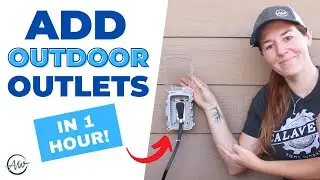 How To Add An Outdoor GFCI Outlet | Easy DIY In One Hour!