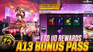 A13 Bonus Pass Leaks 🔥 Mirado BP Vehicle Skin, Upgrade Skins & PDP Lucky Spin Revealed | BGMI/PUBG