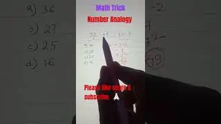 Number analogy reasoning #reasoning #shorts