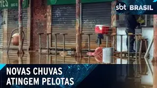 RS: Novas chuvas deixam Pelotas em alerta | SBT Brasil (22/05/24)