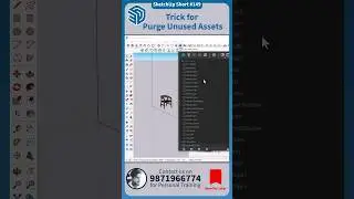 🔷 SketchUp Short - 149, Trick for Purge Unused Assets in V-Ray
