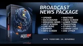 Broadcast News Package (After Effects template)