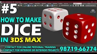 #5 || HOW TO MAKE DICE IN 3DS MAX || 3DS MAX MODELLING TUTORIALS FOR BEGINNERS...