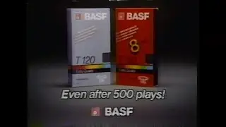 1988 BASF VHS Tapes Retro TV Commercial Ad