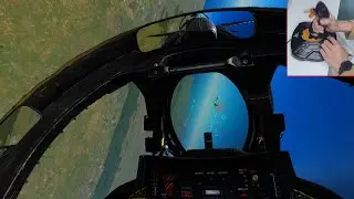 DCS WORLD F-14B TOMCAT DogFight Vs SU-27 Thrustmaster T.16000M Joystick Hotas Gameplay And Landing