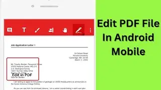 How to Edit PDF in Android Mobile