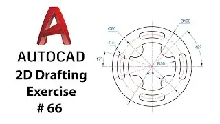 AutoCAD 2D Drafting Exercise # 66 - Basic to Advance in Hindi