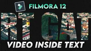 FILMORA 12: VIDEO INSIDE TEXT | ZOOM IN AND OUT USING FILMORA