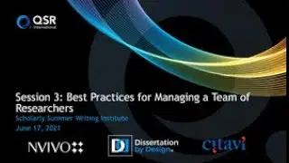 Best Practices for Managing a Team of Researchers