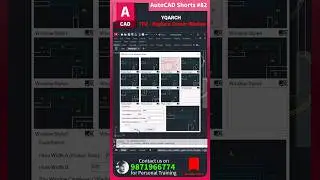 ✅ Autocad Shorts - 82, YQARCH - Replace Corner Window - TDZ