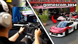 We tested the CORSAIR Sim Rig, MOZA Active Pedals & MORE @ gamescom 2024