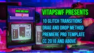 Drag And Drop Glitch Transitions Premiere Pro Templates