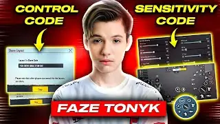 🔥(New 2.2) FAZE TONYK SENSITIVITY CODE 2022 & FaZe TonyK Control Code | 3 finger claw control PUBGM